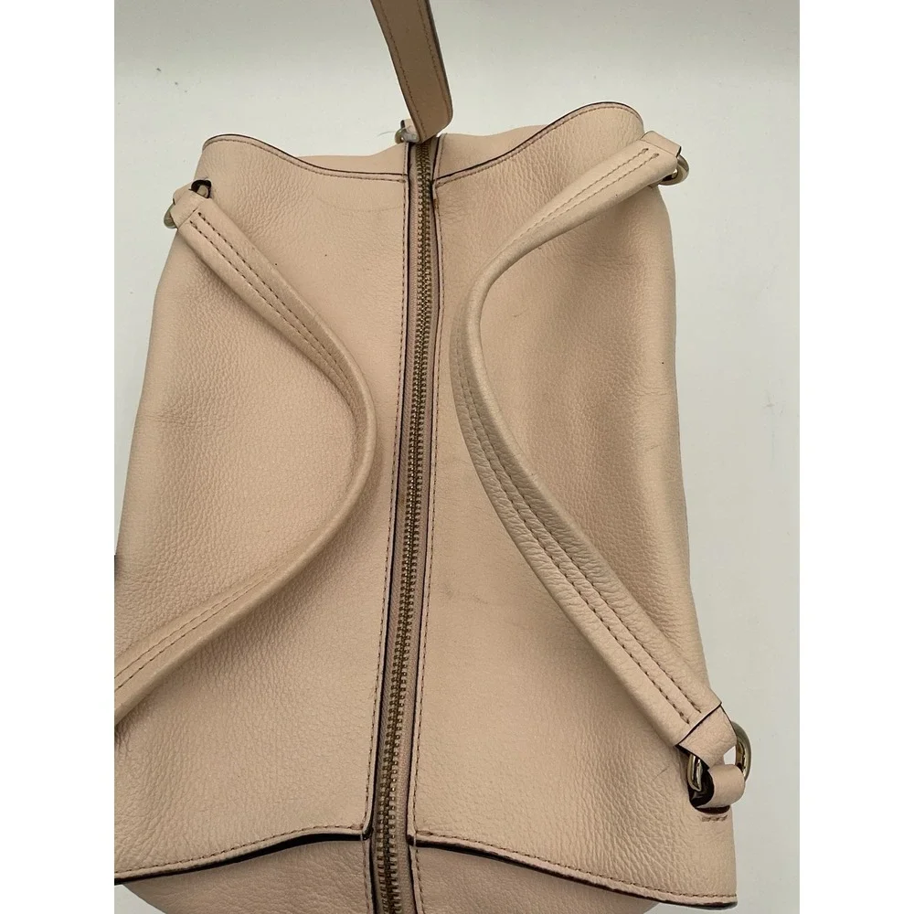 Kate Spade New York Large Leather Light Pink Satchel/crossbody Handbag.